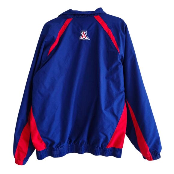 Vintage University of Arizona Windbreaker Jacket Blue Red Embroidered Logo Large - Picture 2 of 5
